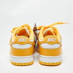 Pre Owned Nike Dunk Laser Orange Size 43 Orange/White Leather Low Top Sneakers