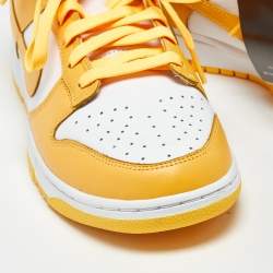 Pre Owned Nike Dunk Laser Orange Size 43 Orange/White Leather Low Top Sneakers