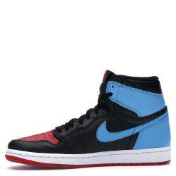 Pre Owned Nike Jordan 1 Unc/Chicago Leather Sneakers Size 38
