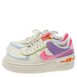 Pre Owned Nike WMNS Air Force 1 Shadow Pale Ivory/Digital Pink Sneakers Size 37.5