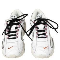 Pre Owned Nike Air Max White Leather And Fabric Tailwind IV Low Top Sneaker Size 40.5