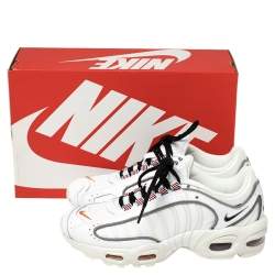 Pre Owned Nike Air Max White Leather And Fabric Tailwind IV Low Top Sneaker Size 40.5