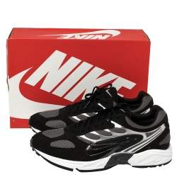 Nike Air Grey/Black Leather And Mesh Ghost Racer Sneakers Size 41