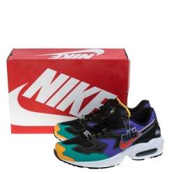 Nike Air Max2 Multicolor Leather And Mesh Light PRM Sneakers Size 41