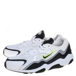 Nike Air Black/White Leather And Mesh Zoom Alpha Sneakers Size 43