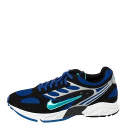 Nike Air Royal Blue Leather And Mesh Ghost Racer Sneakers Size 44.5