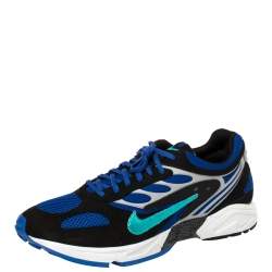 Nike Air Royal Blue Leather And Mesh Ghost Racer Sneakers Size 44.5