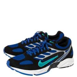Nike Air Royal Blue Leather And Mesh Ghost Racer Sneakers Size 44.5