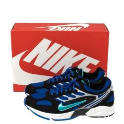 Nike Air Royal Blue Leather And Mesh Ghost Racer Sneakers Size 44.5
