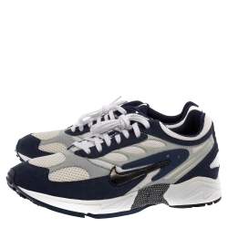 Nike White/Blue Leather And Mesh Air Ghost Racer Size 45
