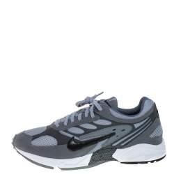 Nike Grey Suede And Mesh Ghost Racer Air Lace Up Sneakers Size 45