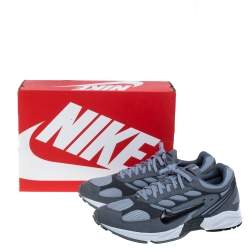 Nike Grey Suede And Mesh Ghost Racer Air Lace Up Sneakers Size 45