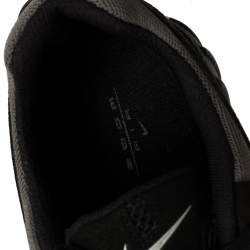 Nike Air Grey/Black Leather And Mesh Ghost Racer Sneakers Size 46