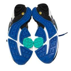 Nike Air Royal Blue Leather And Mesh Ghost Racer Sneakers Size 46