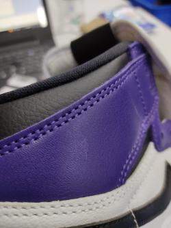 Nike Jordan 1 Retro High Court Purple White Sneakers Size EU 37.5 (US 5Y)