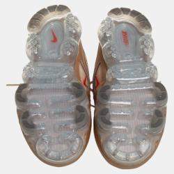 Pre Owned Nike Gold Leather Mesh Air Vapor Max 97 Low Top Sneakers Size 40