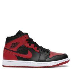 Pre Owned Nike Jordan 1 Mid Banned Sneakers Size (US 4.5Y) EU 36.5