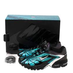 Pre Owned Nike Air Max Black/Blue Fabric Tailwind V Skepta Low Top Sneakers Size 41