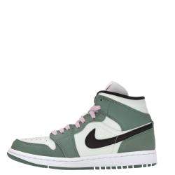Pre Owned Nike WMNS Jordan 1 Mid Dutch Green Sneakers Size US 9W (EU 40.5)