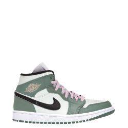 Pre Owned Nike WMNS Jordan 1 Mid Dutch Green Sneakers Size US 9W (EU 40.5)