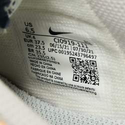 Pre Owned Nike Air Force Multicolor Leather Dunk Low Top Sneakers Size 37.5