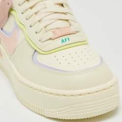 Nike Multicolor Leather AF1 Shadow Cashmere Sneakers Size 38.5