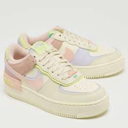 Nike Multicolor Leather AF1 Shadow Cashmere Sneakers Size 38.5