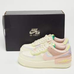 Nike Multicolor Leather AF1 Shadow Cashmere Sneakers Size 38.5