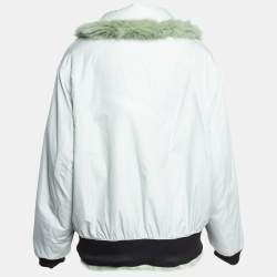 Nike x Ambush Jade Green Faux Fur Reversible Jacket L