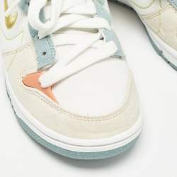 Nike Multicolor Canvas and Alcantara Dunk Low Disrupt 2 Easter Pastel Sneakers Size 37.5