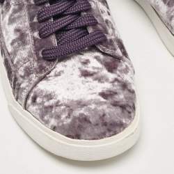 Pre Owned Nike Purple Velvet Blazer Dark Raisin Sneakers Size 38.5
