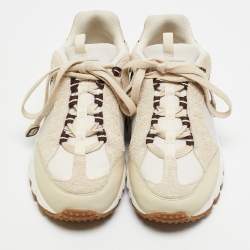 Pre Owned Nike x Jacquemus Beige Leather and Suede Air Humara LX Sneakers Size 39