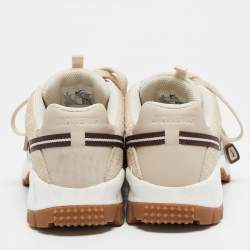 Pre Owned Nike x Jacquemus Beige Leather and Suede Air Humara LX Sneakers Size 39
