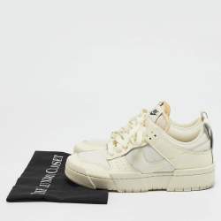Nike Cream Leather and Mesh Dunk Low Disrupt Coconut Milk Sneakers Size 39