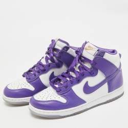 Nike Multicolor Leather Dunk High High Top Sneakers Size 38.5