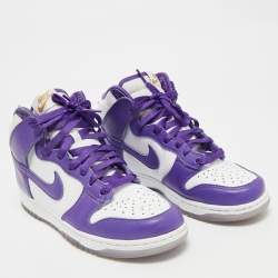 Nike Multicolor Leather Dunk High High Top Sneakers Size 38.5