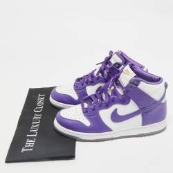 Nike Multicolor Leather Dunk High High Top Sneakers Size 38.5