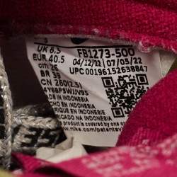 Pre Owned Nike Multicolor Leather And Suede Dunk Dynamic Berry High  Sneakers Size 38.5