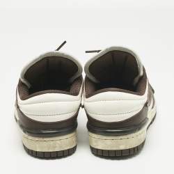 Pre Owned Nike Brown/White Leather Low Twist 'Baroque Brow Sneakers Size 38.5