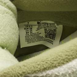 Pre Owned Nike Green/White Cotton Blend Dunk Low SE CC "Fleece Pack Sneakers Size 38