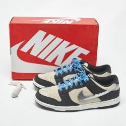 مملوكة مسبقًا حذاء رياضي نايك دانك لو فو نيتشر جلد صناعي بيج/أبيض (مقاس أوروبي 41)