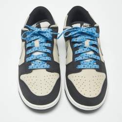 مملوكة مسبقًا حذاء رياضي نايك دانك لو فو نيتشر جلد صناعي بيج/أبيض (مقاس أوروبي 41)