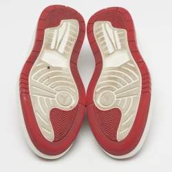 Pre Owned Nike Air Jordan 1 Low Size 38 Grey Leather Elevate "UNLV" Low Top Sneakers