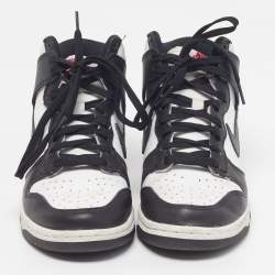 Pre Owned Nike Dunk High Panda Size 38 Black/White Leather High Top Sneakers
