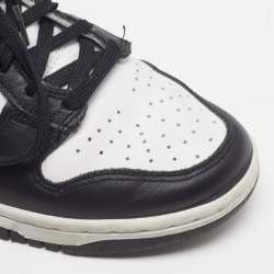 Pre Owned Nike Dunk High Panda Size 38 Black/White Leather High Top Sneakers