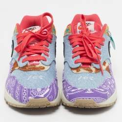 Pre Owned Nike Air Max 1 SP Concepts Far Out Size 39 Multicolor Canvas and Denim Low Top Sneakers