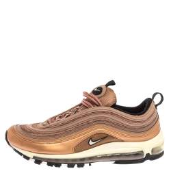 Pre Owned Nike Metallic Gold/Purple Dessert Dust Air Max 97 Low Top Sneakers Size 42.5