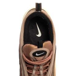 Pre Owned Nike Metallic Gold/Purple Dessert Dust Air Max 97 Low Top Sneakers Size 42.5