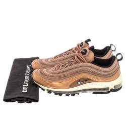 Pre Owned Nike Metallic Gold/Purple Dessert Dust Air Max 97 Low Top Sneakers Size 42.5