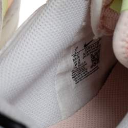 Pre Owned Nike White Leather Air Force 1 Shadow White Crimson Tint Low Top Sneakers Size 38